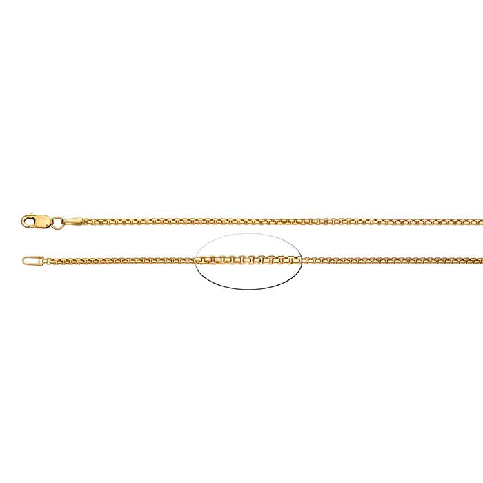 14/20 Yellow Gold-Filled 1.7mm Rounded Box Chain