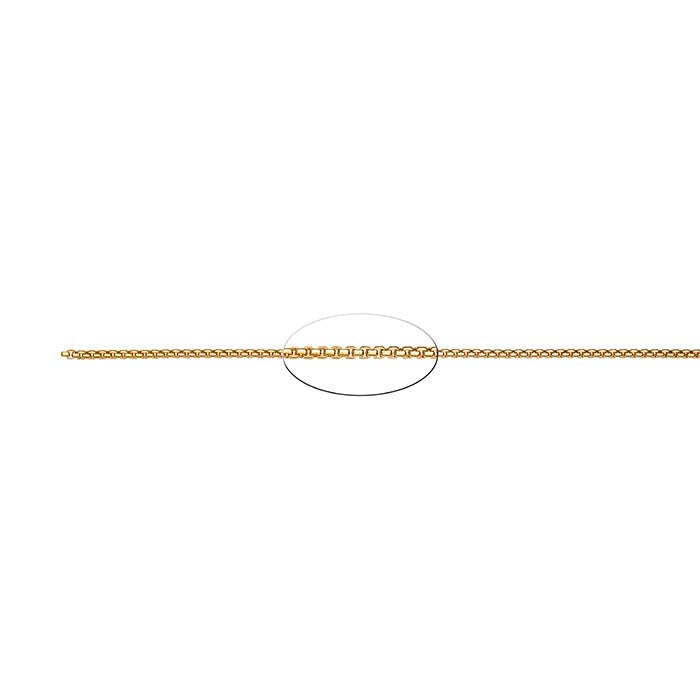 14/20 Yellow Gold-Filled 1.7mm Rounded Box Chain, By the Foot