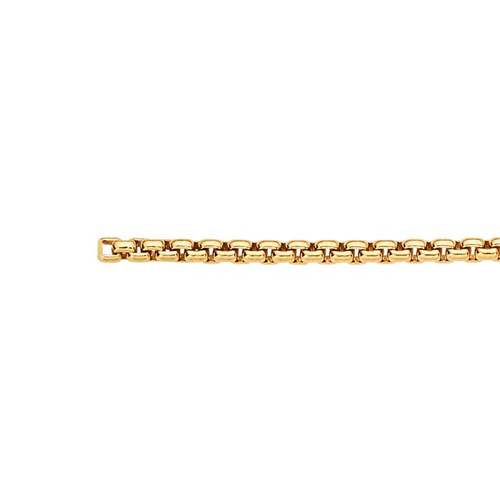 14/20 Yellow Gold-Filled 2.5mm Rounded Box Chain, By the Foot