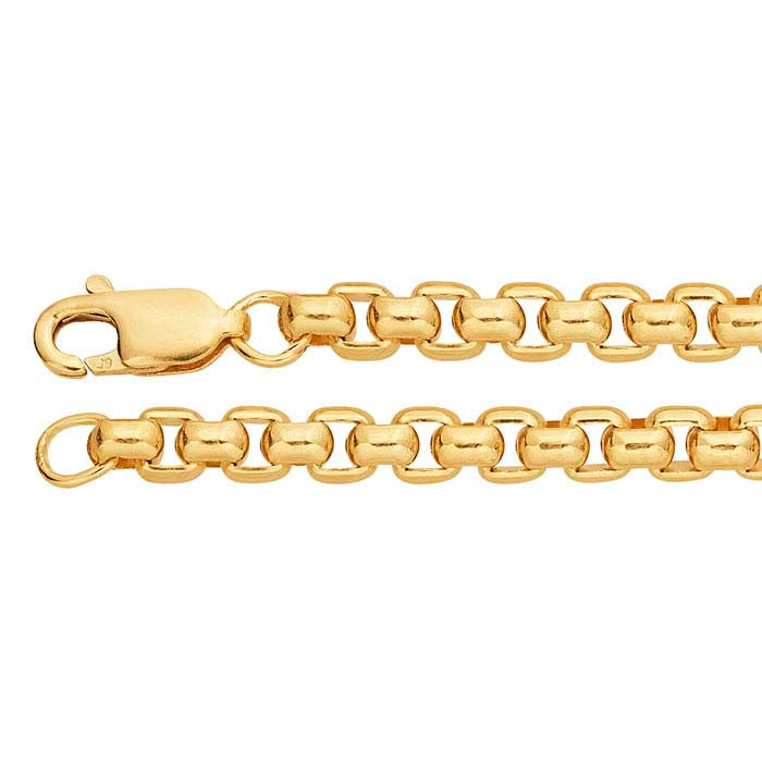 14/20 Yellow Gold-Filled 3.7mm Rounded Box Chain