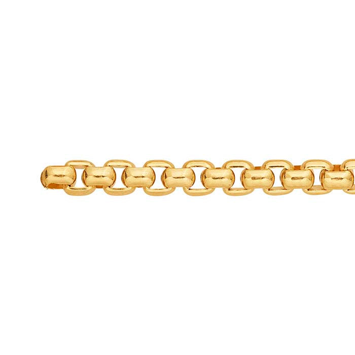 14/20 Yellow Gold-Filled 3.7mm Rounded Box Chain, By the Foot
