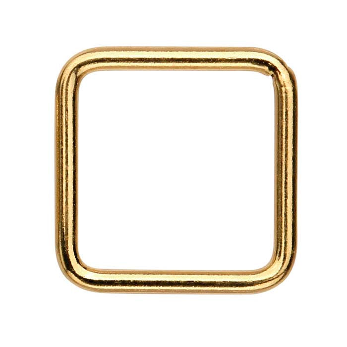 14/20 Yellow Gold-Filled 6.2mm Square Closed Ring
