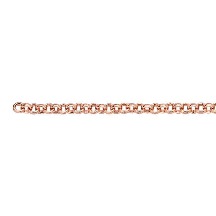 14/20 Rose Gold-Filled 2.1mm Round Rolo Chain, By the Foot