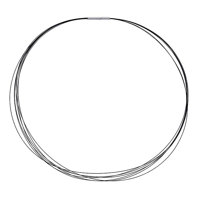 Stainless Steel Black 0.4mm 7-Strand Cable Neck Wire