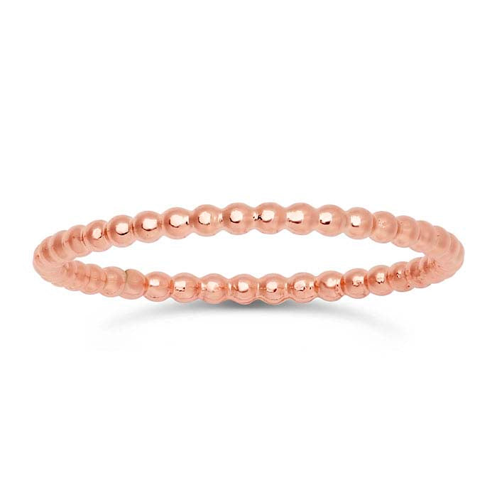 12/20 Rose Gold-Filled 1.5mm Beaded Ring