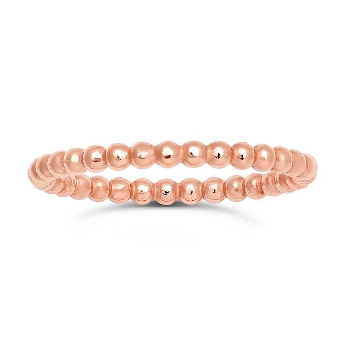 12/20 Rose Gold-Filled Beaded Ring