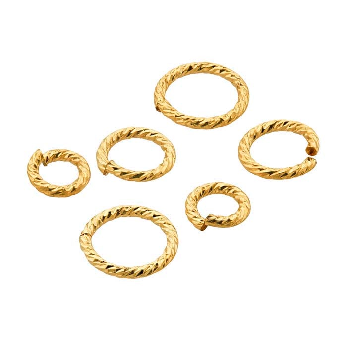 14/20 Guldpläterad "Sparkle" 5,2 mm Rund Hoppring
