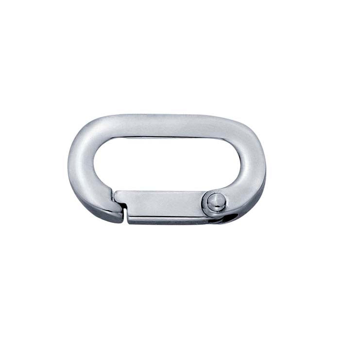 Rustfritt stål 15,3 x 8,6 mm oval trykklås