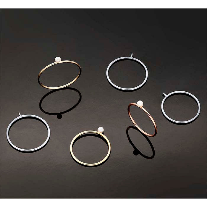 14/20 Yellow Gold-Filled Pearl Ring Mounting