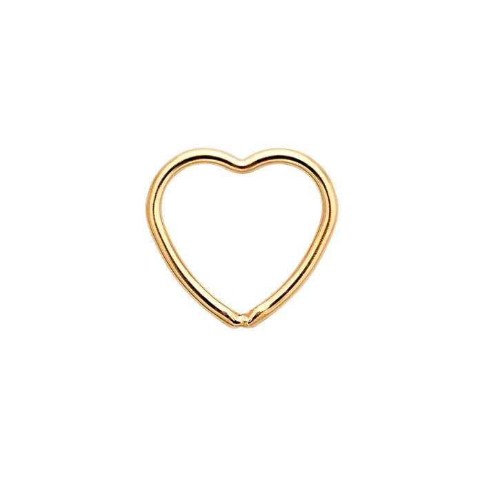 14/20 Yellow Gold-Filled Open Heart Component