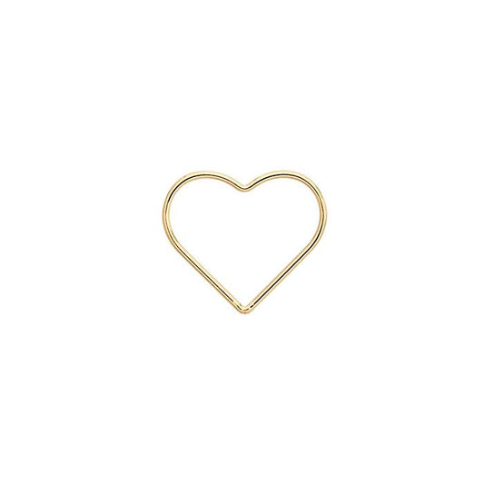 14/20 Yellow Gold-Filled Open Heart Component