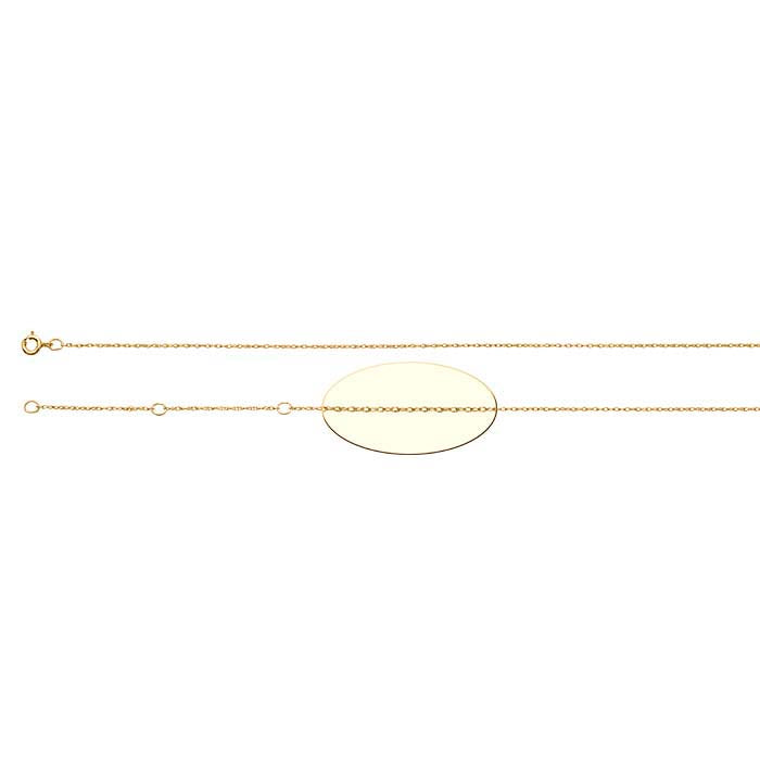 14K Yellow Gold 0.7mm Double Rope Chain, Adjustable