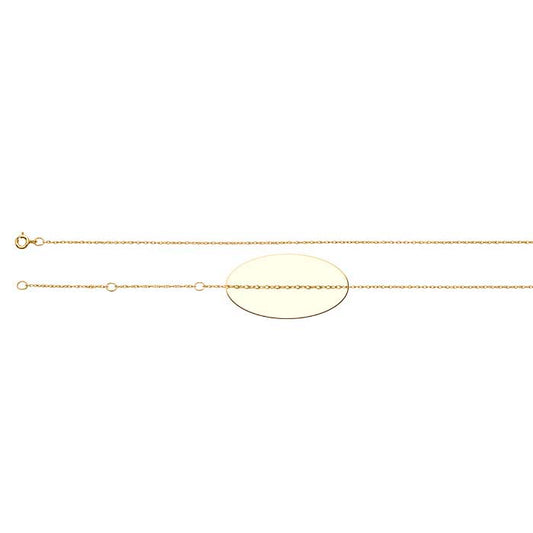 14K Yellow Gold 0.7mm Double Rope Chain, Adjustable