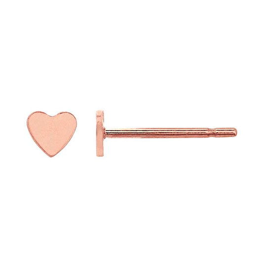 14/20 Rose Gold-Filled Heart Post Earring