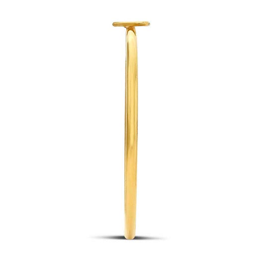 Bague empilable en forme de cœur en or jaune 14/20 rempli