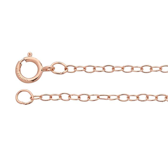 14/20 Rose Gold-Filled 1.7mm Oval Cable Chain