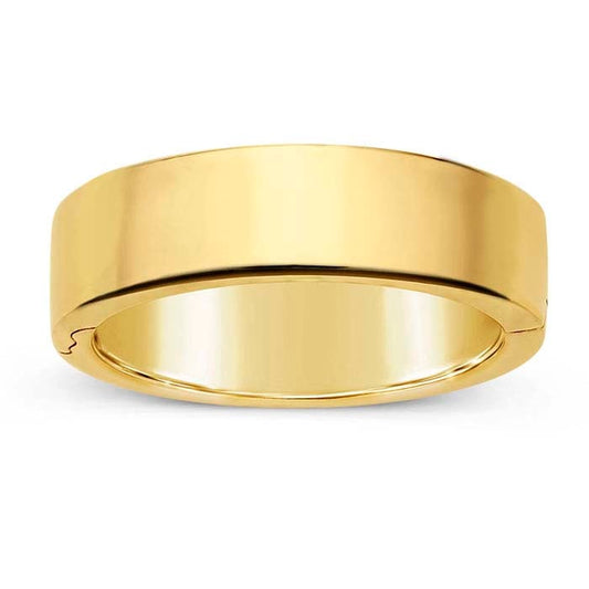 14K Yellow Gold 6mm EasyFit Hinged Wedding Band