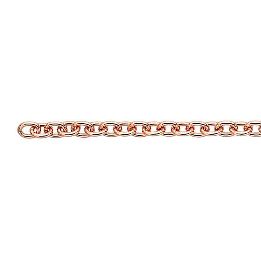 Copper 3.1mm Oval Cable Chain, 6.1 m. Spool