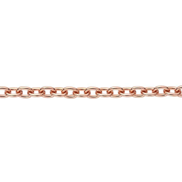 Copper 3.1mm Oval Cable Chain, 6.1 m. Spool