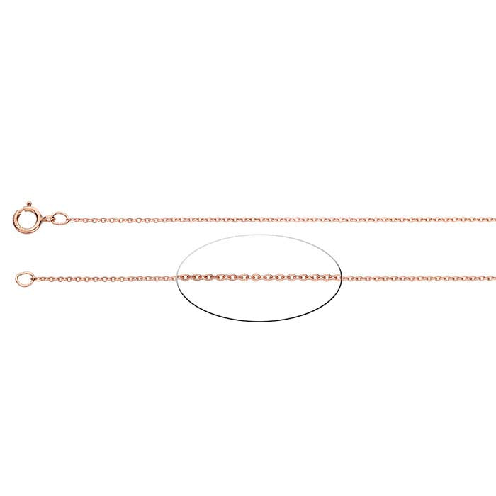 14/20 Rose Gold-Filled Flat Oval Cable Chain