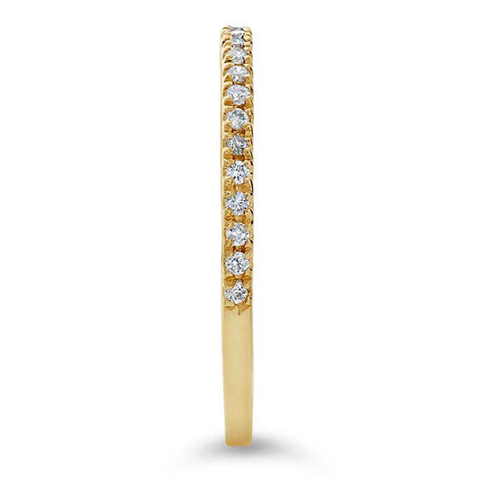 14K Yellow Gold Diamond-Set Wedding Band