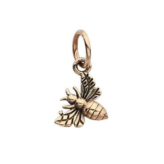 Bronze 3D Honey Bee Charm