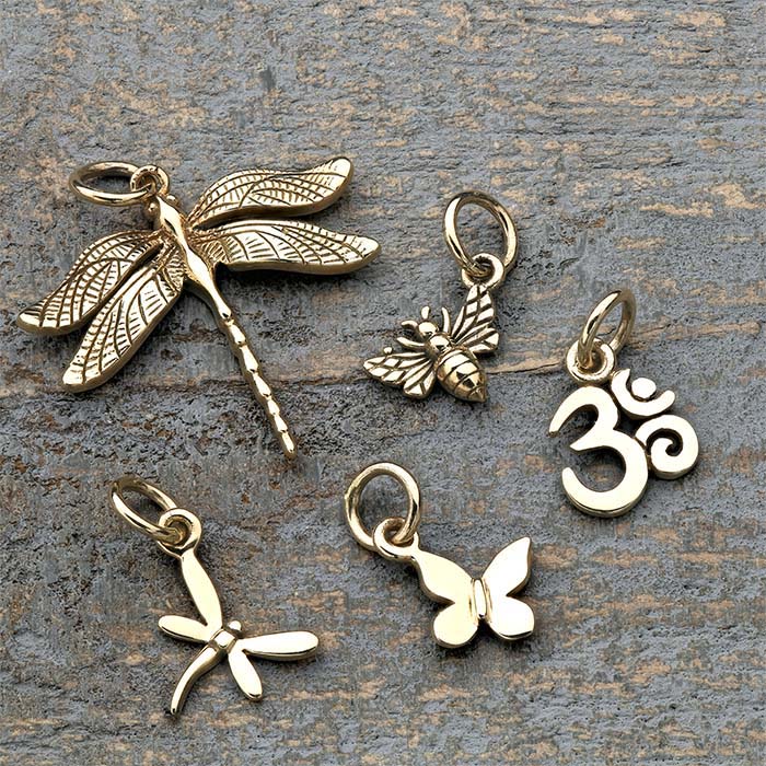 Bronze Butterfly Charm