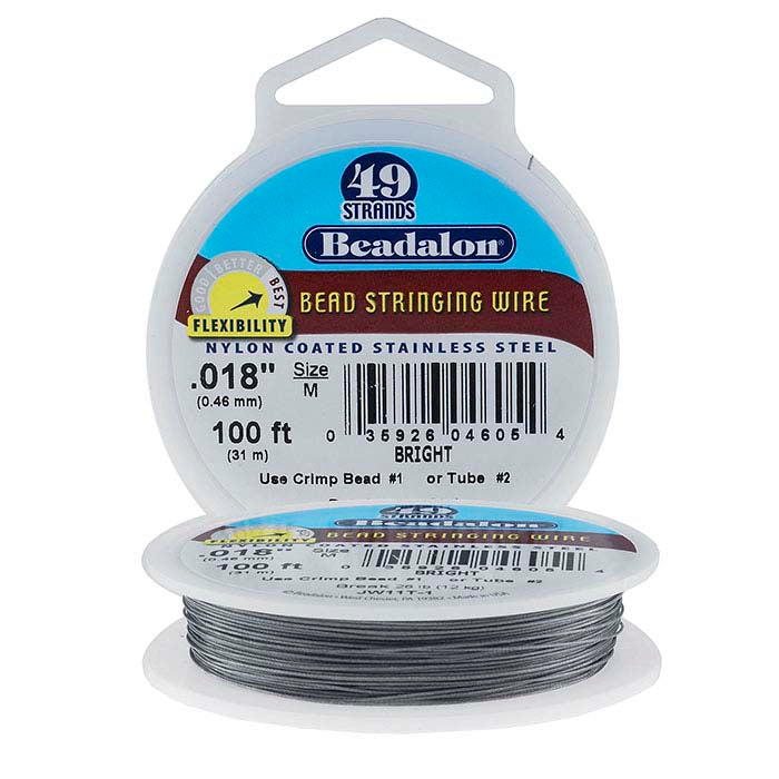 Beadalon® Professional Series 49-Strand Bright Wire, 30.48 m. Spool