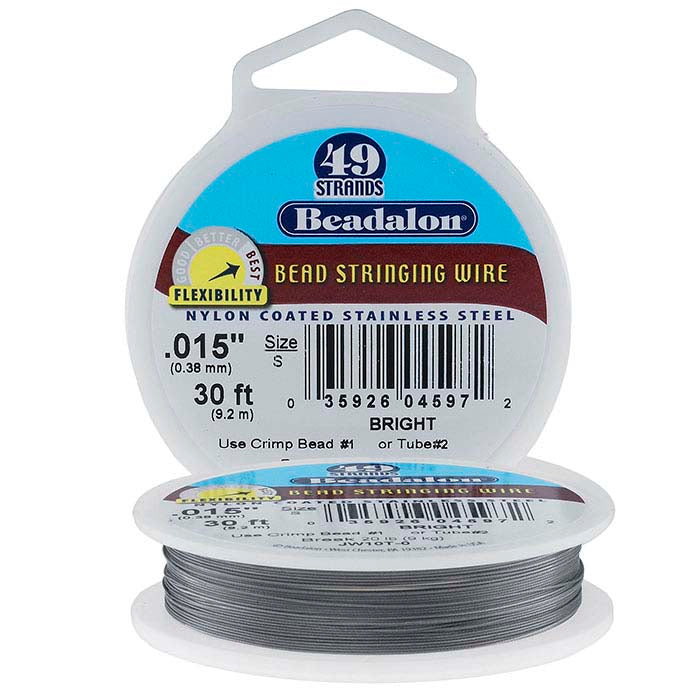 Beadalon® Επαγγελματική Σειρά 49-Κλωστή Λαμπερό Σύρμα, 9,14 μ. Καρούλι