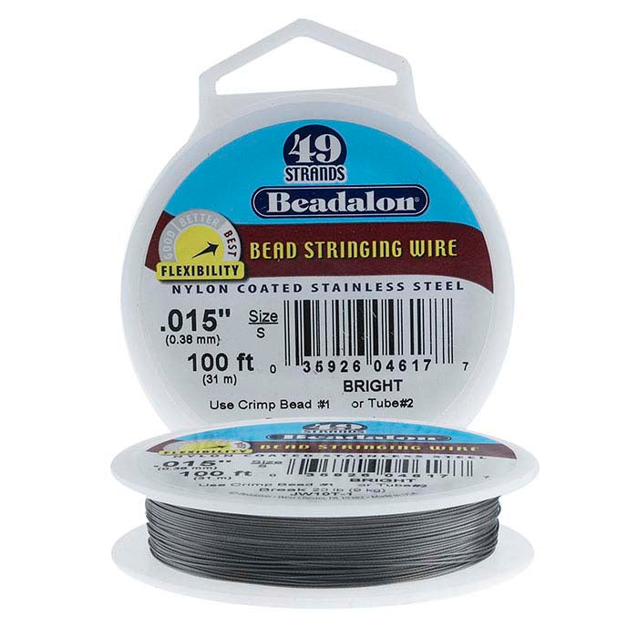 Beadalon® Professional Series 49-Strand Bright Wire, 30.48 m. Spool