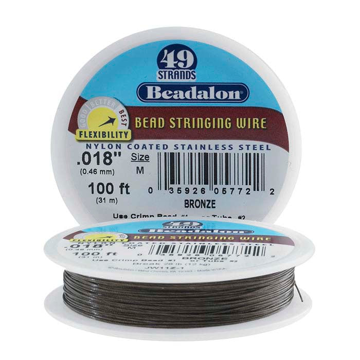 Beadalon® Professional Series 49-Strand Bronze Wire, 30.48 m. Spool