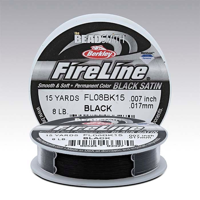 FireLine® Black Satin 0.18mm Bead Thread, 15 Yds.