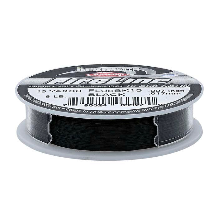 FireLine® Black Satin 0.18mm Bead Thread, 15 Yds.
