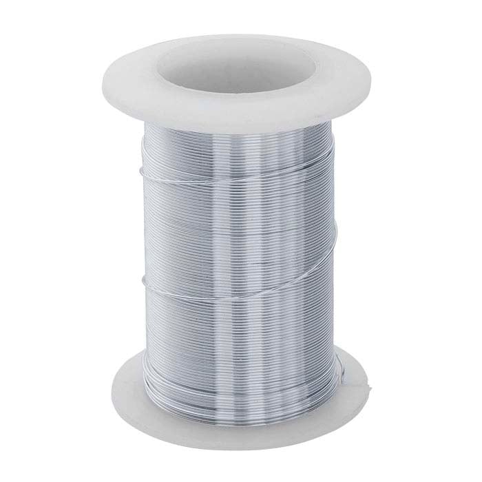 Beadsmith® Wire Elements Silver-Color Round Craft Wire, 0.64mm,1/2-Hard