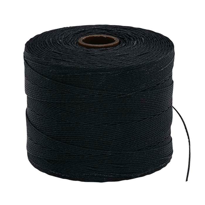 Beadsmith® S-Lon™ Black Micro Cord, 0.005", 262 yds.