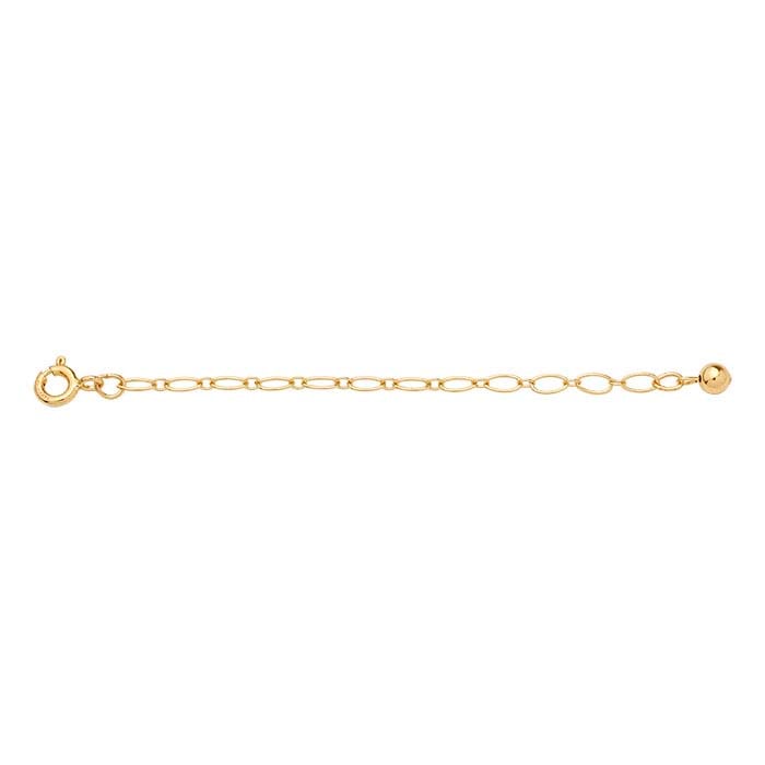14/20 Yellow Gold-Filled Bead-Accented Long & Short Chain Extender