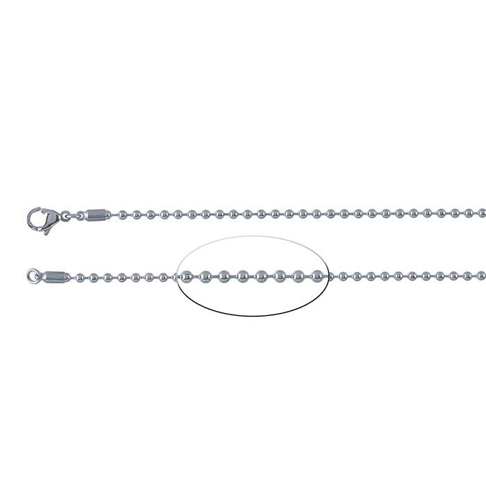 Stainless Steel 2.4mm Bead Chain