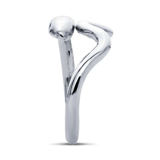 Sterling Silver Snake Ring, Adjustable