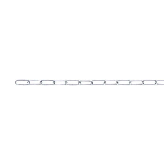 Sterling Silver 3mm Flat Oval Cable Chain, By the Foot