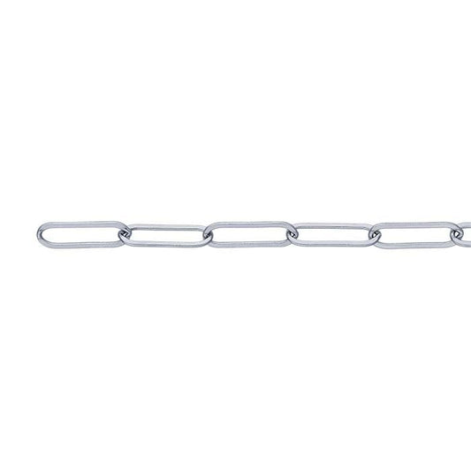 Sterling Silver 5.3mm Flat Oval Cable Chain, By the Foot