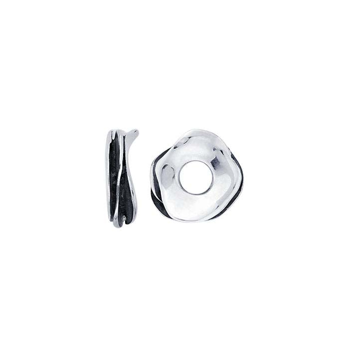 Sterling Silver 11mm Asymmetrical Bead