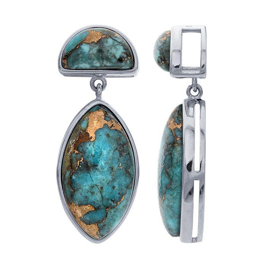 Sterling Silver Mojave Turquoise-Set Pendant