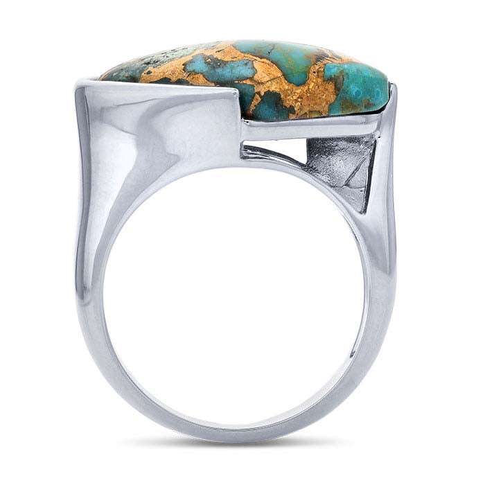 Sterling Silver Mojave Turquoise-Set Ring