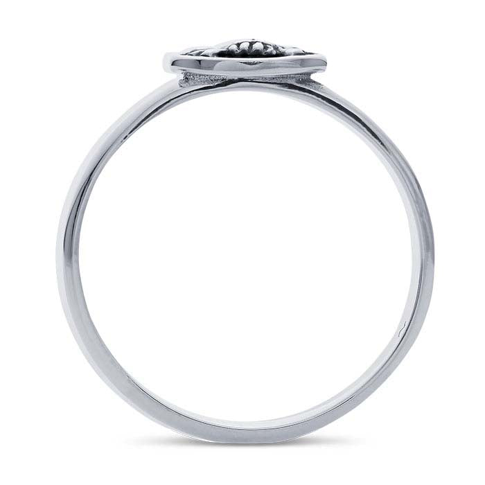 Sterling Silver Skull & Crossbones Ring