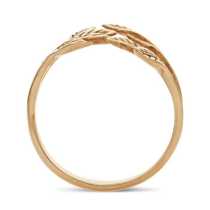 Bronze Leaf Cluster Ring, Adjustable