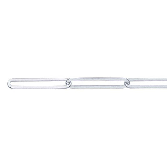 Sterling Silver 4.7mm Oval Cable Chain, By the Foot
