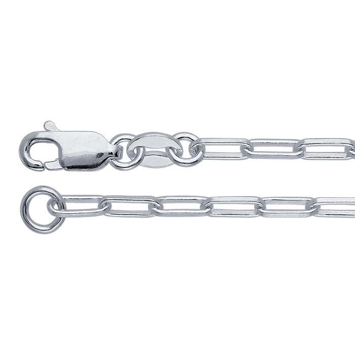 Sterling Silver 2.7mm Oval Cable Chain