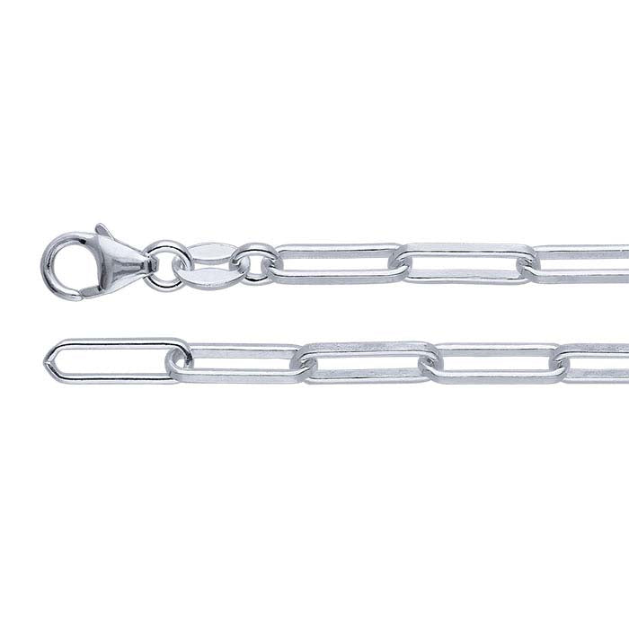 Sterling Silver 3mm Oval Cable Chain