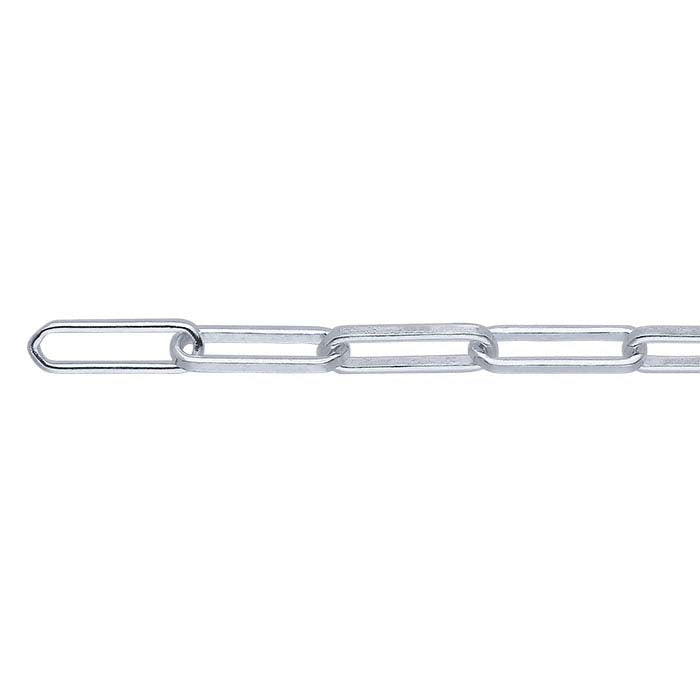 Sterling Silver 3mm Oval Cable Chain, By the Foot