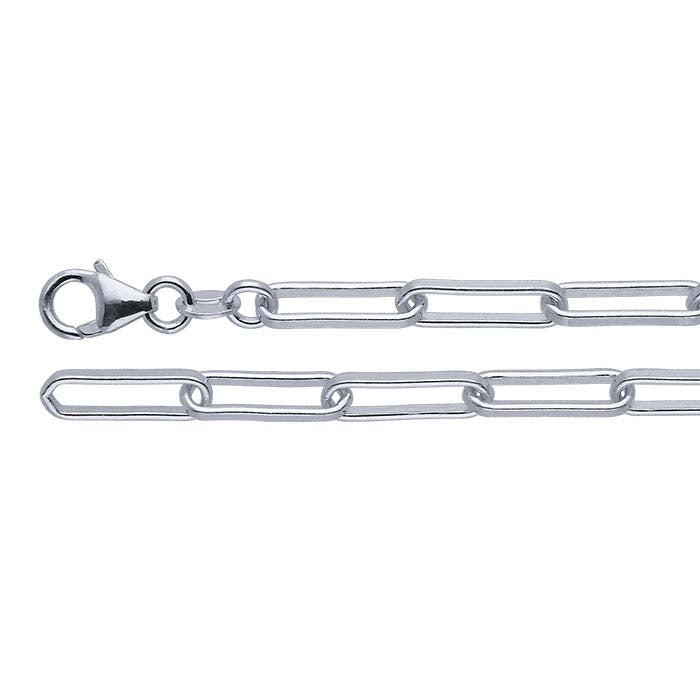 Sterling Silver 4.2mm Oval Cable Chain